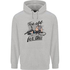 Troppo Vecchio Per Questo Divertente Felpa Da Bicicletta Per Uomo In 80% Cotone
