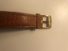 Orologio Bulgari Cassa Oro Fondo Nero Cinturino Pelle  26 Mm Corona In Oro 18k