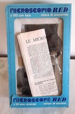 MICROSCOPIO RED CREAZIONI PAN LUDO-GIOCATTOLO VINTAGE ORIGINALE