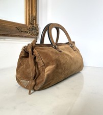 Borsa Prada scamosciata manico