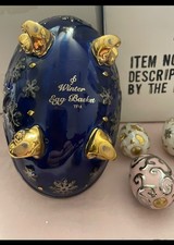 House of Faberge Franklin come nuovo set completo di 4 cestini per uova con uova