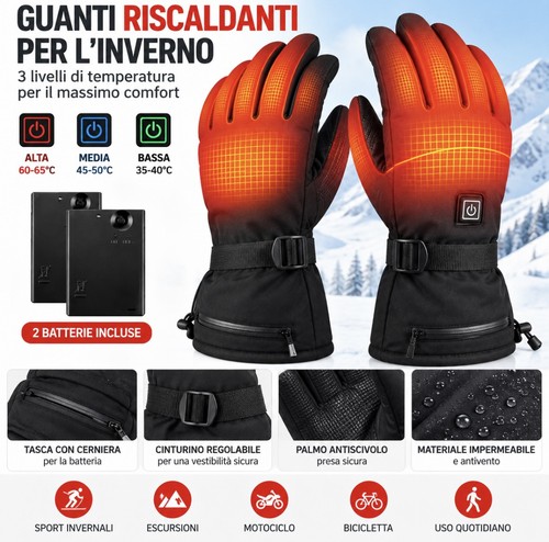 Guanti riscaldati elettrici - riscaldati,