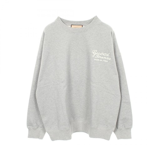 Gucci felpe top cotone grigio - cotone,
