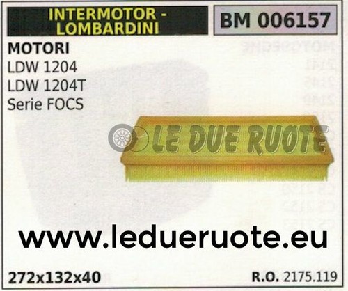 2175119 filtro aria intermotor - 2175119,