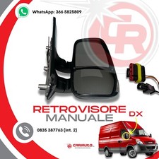 Specchio Retrovisore Destro Manuale con Cavo Antenna Iveco Daily 2006-2012