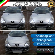 CONVERSIONE FARI FULL LED PEUGEOT 307 RESTYLING BIANCO GHIACCIO LED CANBUS