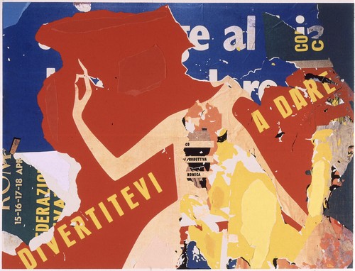 Mimmo rotella serigrafia e - mimmo,