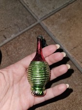 Palla di Natale a forma di bottiglia in vetro soffiato anni 60