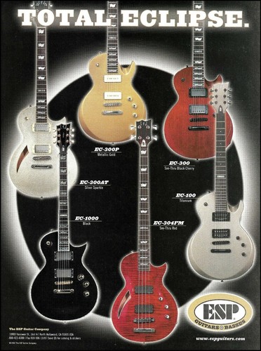 Pubblicità chitarra esp serie - pubblicità,