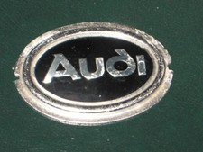 old AUDI metal CAR NAME OVAL