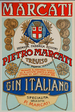 15 Decalcomanie vintage fabbrica liquori Marcati Treviso