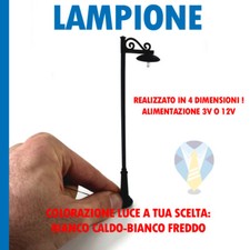 LAMPIONE DA TERRA PER PRESEPI PRESEPE DIORAMA MODELLISMO FERROVIARIO LOCOMOTIVA