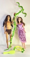 Disney - Tarzan e Jane “Vine Swingin” Raro Set Mattel - Anno 1999