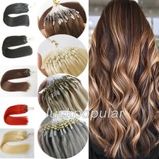 Micro Anello Perline Link Estensioni Capelli Remy Capelli Umani Russi Doppio Disegno Spessore