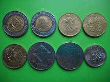 Italia 100.200.500 Lire 1974-1995 (Lotto di 8 Monete Commemorative)