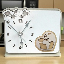 DLM-A971 Bomboniera orologio linea cuore mappamondo per matrimonio cresima