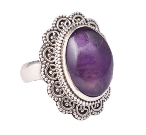 Anello ametista naturale - ,