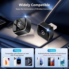Adattatore Wireless CarPlay Android Auto Universale Usb C 2in1 Plug&Play Iphone