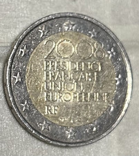 MONETA 2 EURO - PRESIDENCE FRANCAISE UNION EUROPEENNE - 2008 - Rara Errore Conio