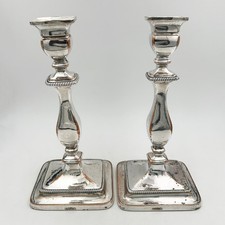 ANTICA COPPIA CANDELABRI 11”