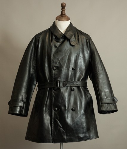 Trench cappotto pelle
