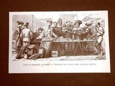 1877 engraving sellers - engraving, old