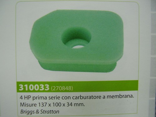Filtro aria motore briggs - motore, &
