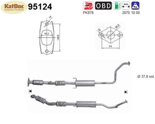 Catalizzatore per toyota - catalizzatore,