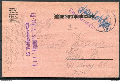 1917 austria feldpost k - 1917,