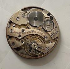 MOVIMENTO OROLOGIO TASCA EBERHARD POCKET WATCH FUNZIONANTE MOVEMENT DIAL