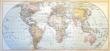 Carta geografica antica GRANDE
