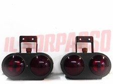 FANALI POSTERIORI MILITARI CON LUCE TARGA FIAT 1100 A B E OM ANNI 40 50 CARELLO