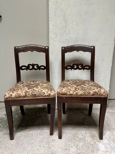 Coppia sedie antiche fine - antiche,