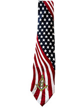 Cravatta patriottica ricamata
