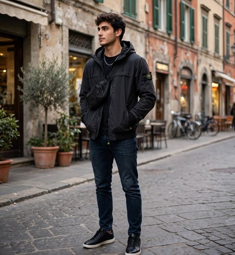 Giubbino autunnale uomo stone - autunnale,