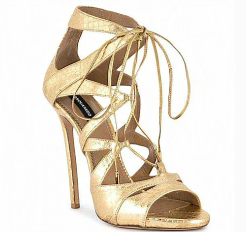 Dsquared2 gold sandali con - gold‎,