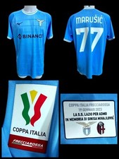 RARA MAGLIA LAZIO INDOSSATA MARUSIC MATCH WORN SHIRT