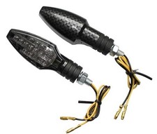 Nero Indicatori LED Carbonio per Ducati Monster 696 Plug&play Fumè LED Segnali