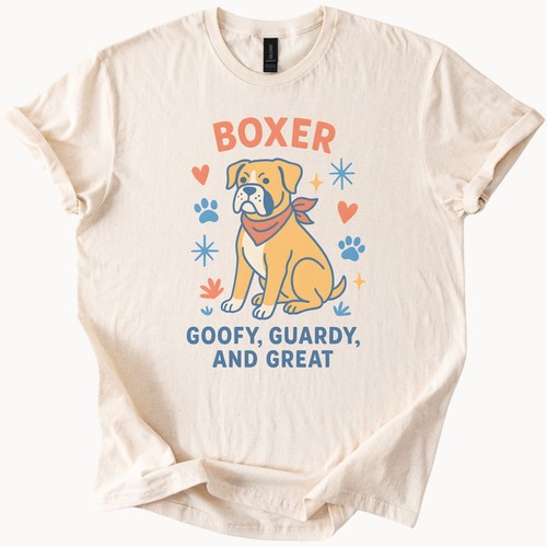 Boxer cane maglia grafica