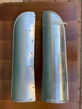 SCUDO PARAGAMBE IN ALLUMINIO MOTO GUZZI  GALLETTO 160 PEDALE PARA GAMBE D'EPOCA