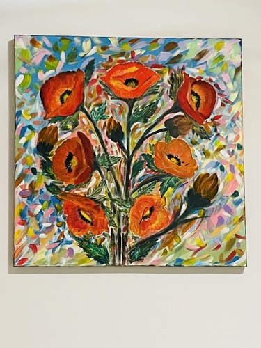 Quadro moderno dipinto - quadro, mano
