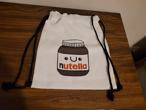 Zaino borsa nutella bianco con - bianco,
