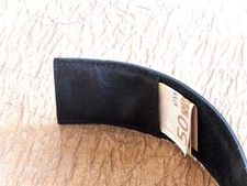  POLSINO BRACCIALE ARTIGIANALE PELLE CUOIO UOMO DONNA TASCA SEGRETA LOGO