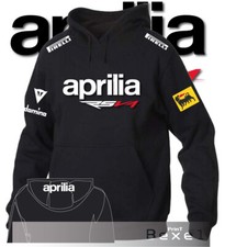 FELPA STAMPA APRILIA RSV4 RACING Team Sport Italia Sbk Pirelli Cappuccio Fruit N