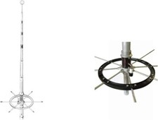 SIRIO BLIZZARD 2700 5/8 -ANTENNA CB frequenza 26-28 MHz CON KIT ANELLO ANTIVENTO