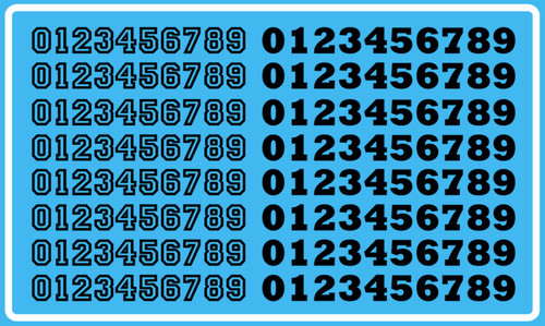 Decalcomanie decals chiffres - decals, 7