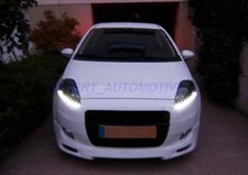 FARI FIAT GRANDE PUNTO RESTYLING DAL 09/2008 AL 09/2009 DAYLINE LED NERI/CROMO
