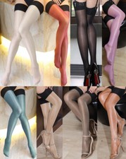 Calze Parigine Velate Autoreggenti Brillante Fetish Stocking 20 Denari Lucente