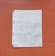 8 Fogli per raccoglitore con 9 Tasche fronte/retro per Carte Pokemon, Magic etc 