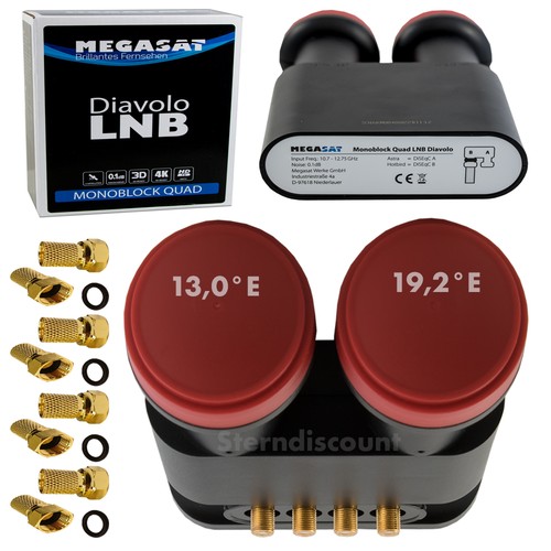 Megasat monoblocco quad - megasat, lnb
